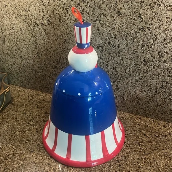 Johanna Parker Fourth Of July Liberty Bell Patriotic Canister - Picture 6 of 7